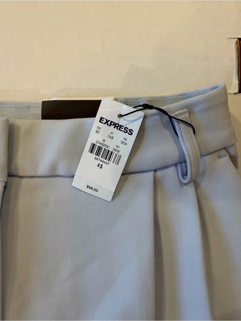 Express Wide Leg Trousers Light Blue - Picture 9 of 9